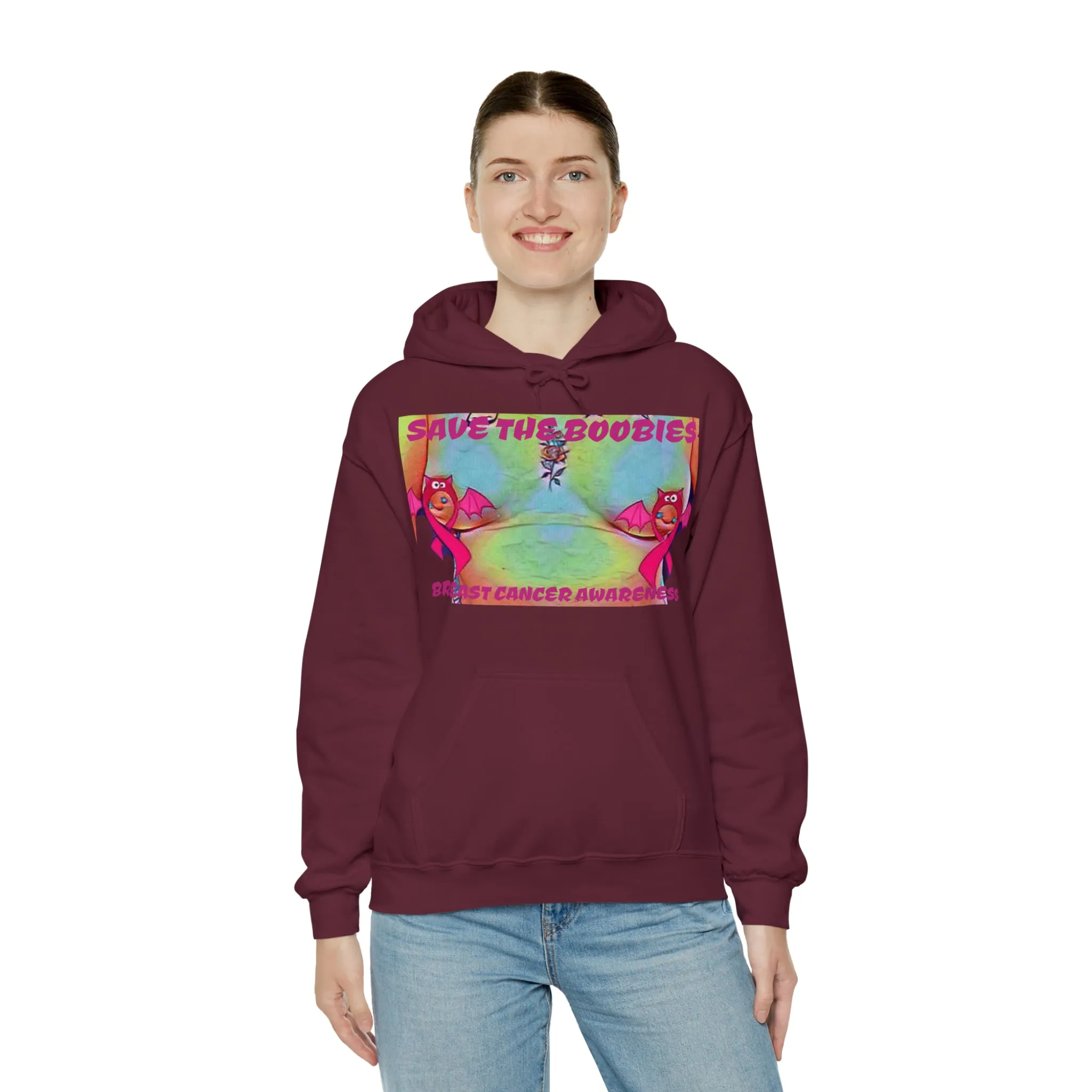 SAVE THE BOOBIES Hooded Sweatshirt