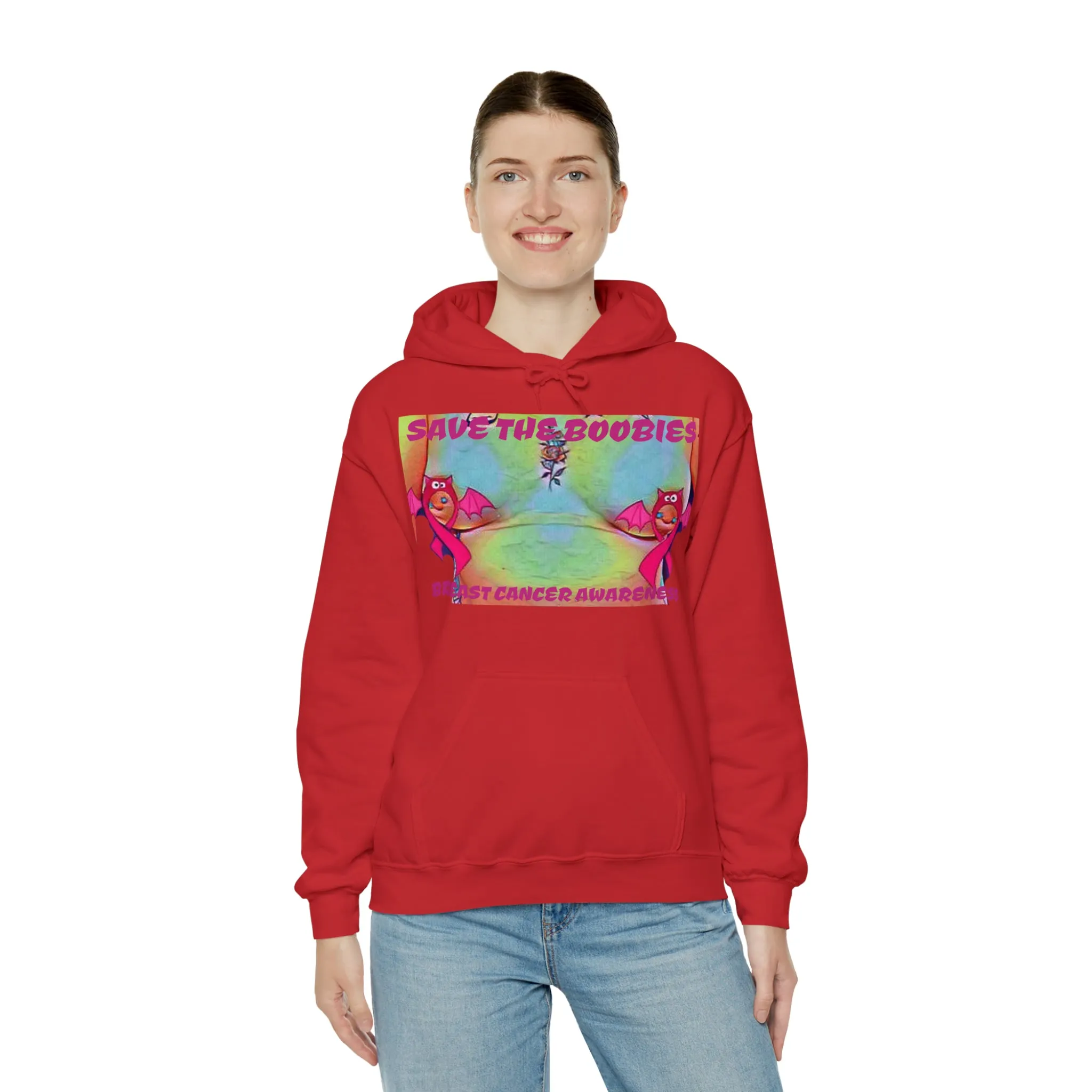 SAVE THE BOOBIES Hooded Sweatshirt