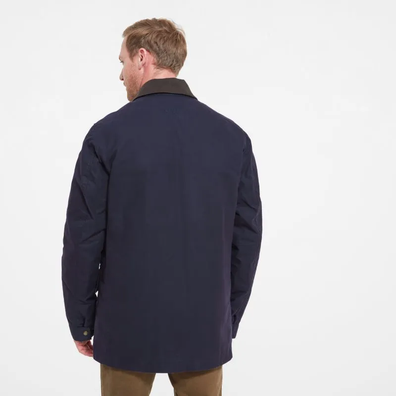 Schoffel Preston Mens Wax Jacket - Navy