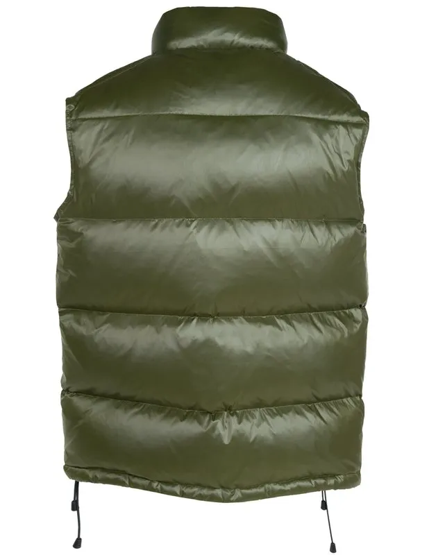 Schott N.Y.C NYLON DOWN FILLED VEST MENS -OLIVE