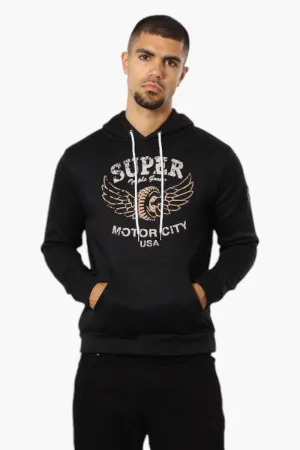 Super Triple Goose Motor City Print Hoodie - Black