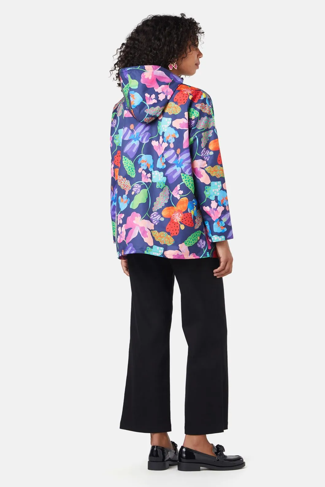 Trippy Flowers Raincoat