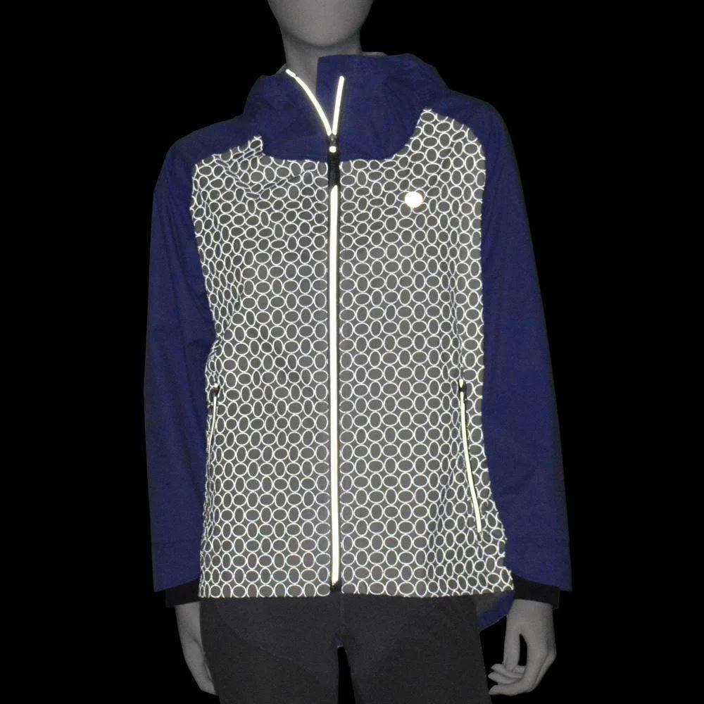 Waterproof Reflective Women's Colorado Jacket in Periwinkle/White