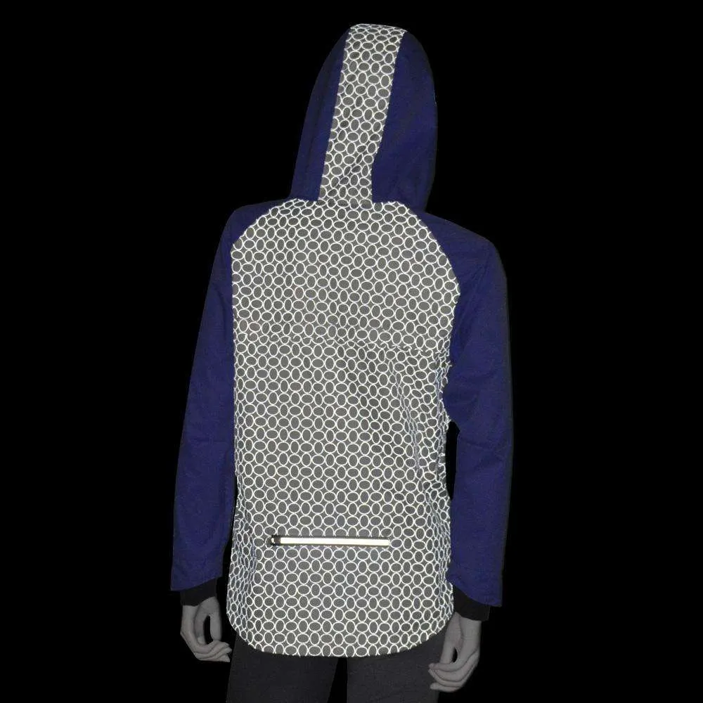 Waterproof Reflective Women's Colorado Jacket in Periwinkle/White