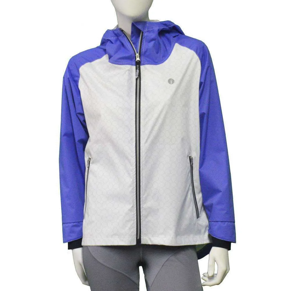 Waterproof Reflective Women's Colorado Jacket in Periwinkle/White