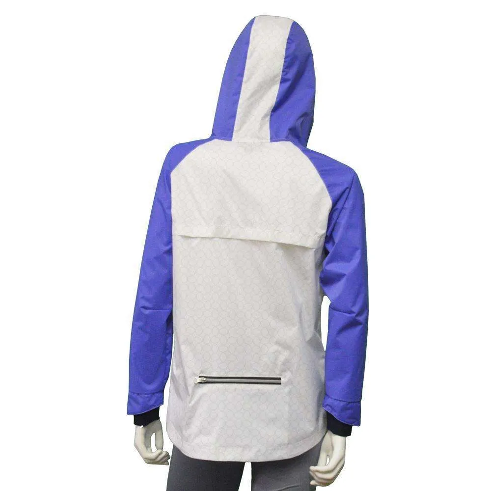 Waterproof Reflective Women's Colorado Jacket in Periwinkle/White