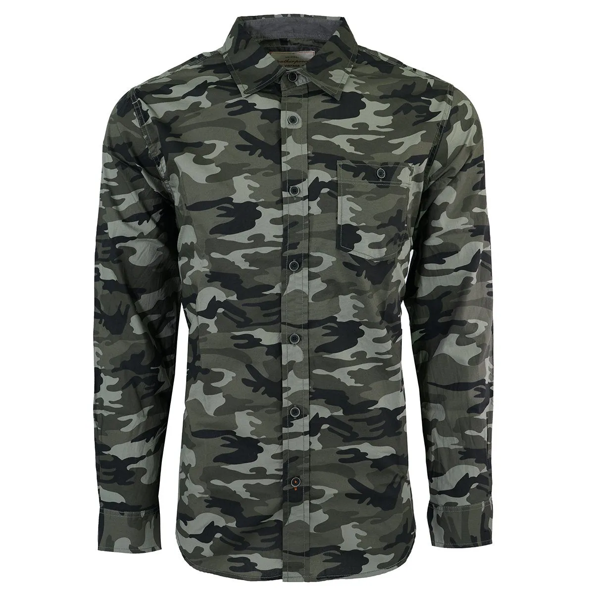 Weatherproof Men's Vintage Camo L/S Shirt