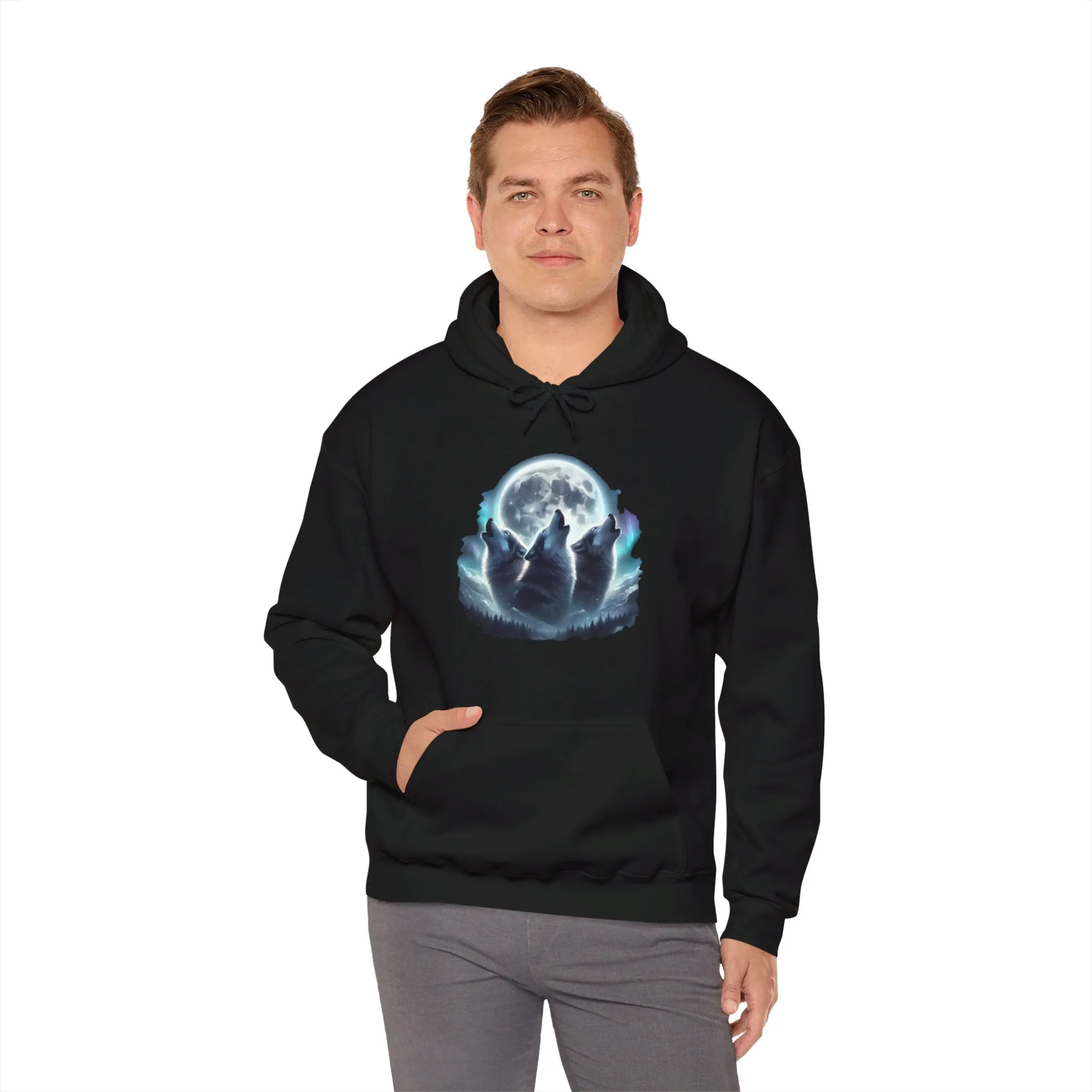 Wolves Howling Unisex Heavy Blend™ Hooded Sweatshirt