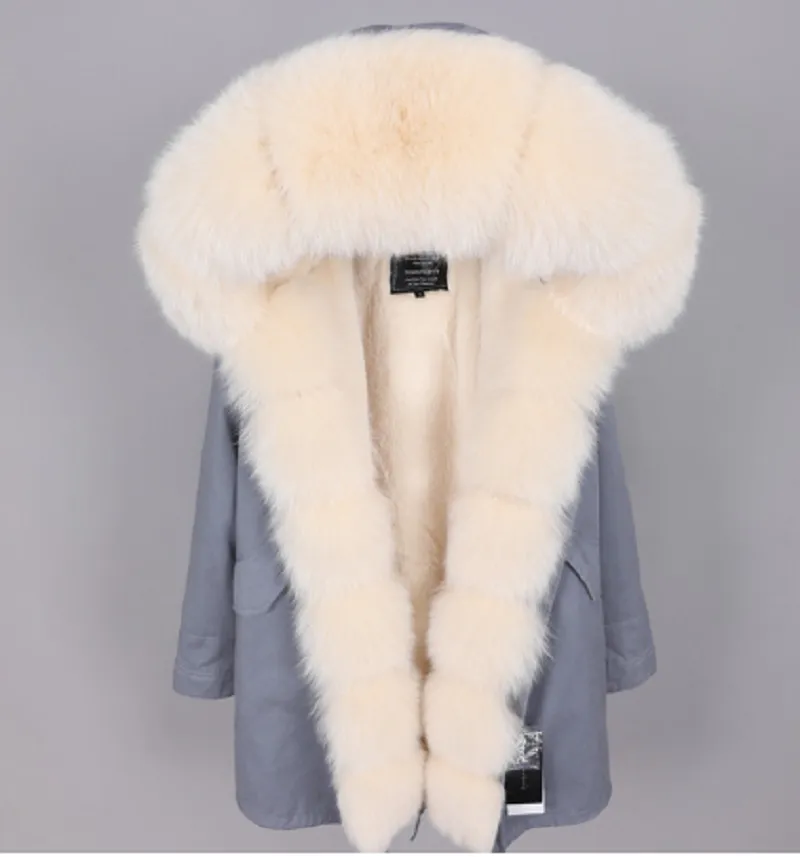 Women's Winter Casual Hooded Parka With Detachable Fox Fur