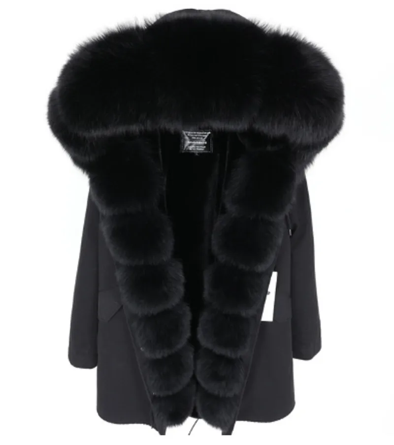 Women's Winter Casual Hooded Parka With Detachable Fox Fur