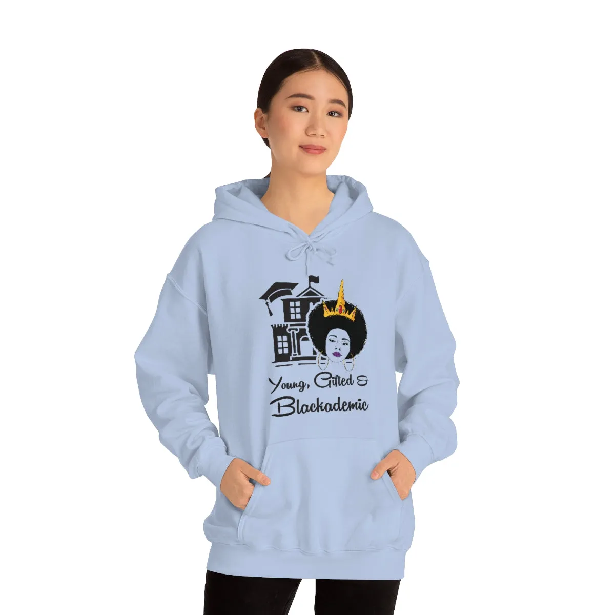 Young, Gifted, and Blackademic Unisex Heavy Blend™ Hooded Sweatshirt