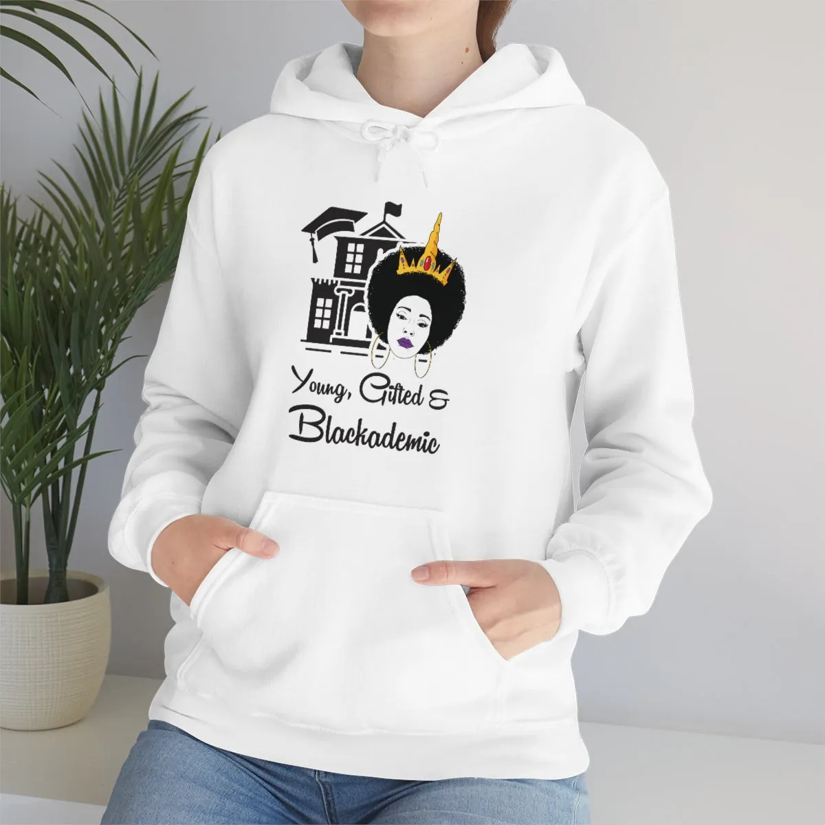 Young, Gifted, and Blackademic Unisex Heavy Blend™ Hooded Sweatshirt