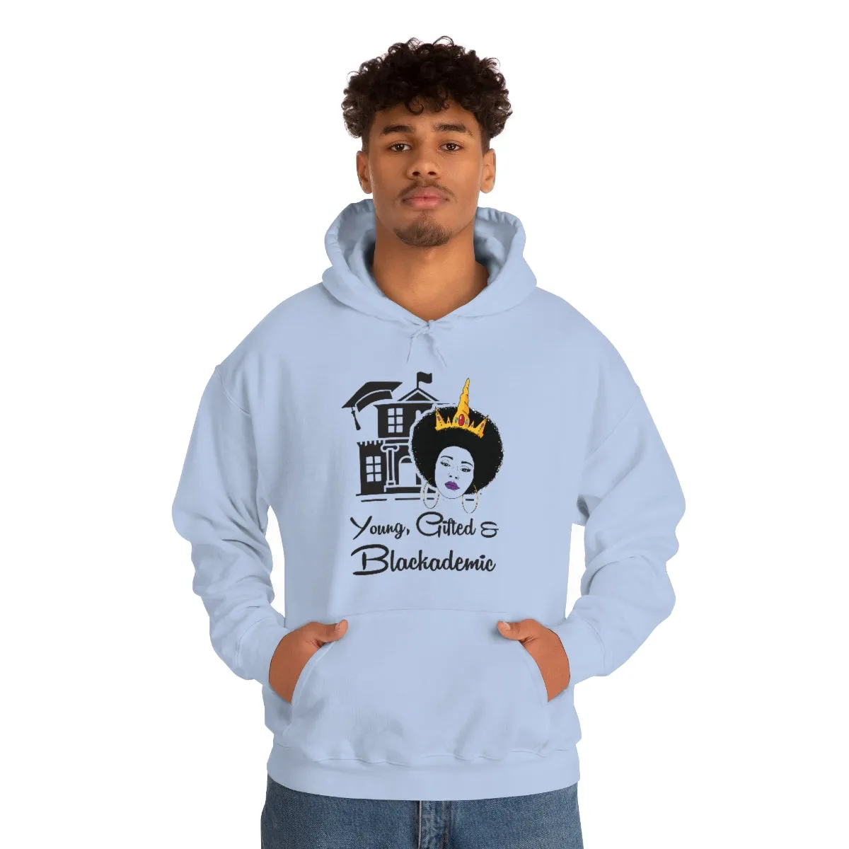 Young, Gifted, and Blackademic Unisex Heavy Blend™ Hooded Sweatshirt