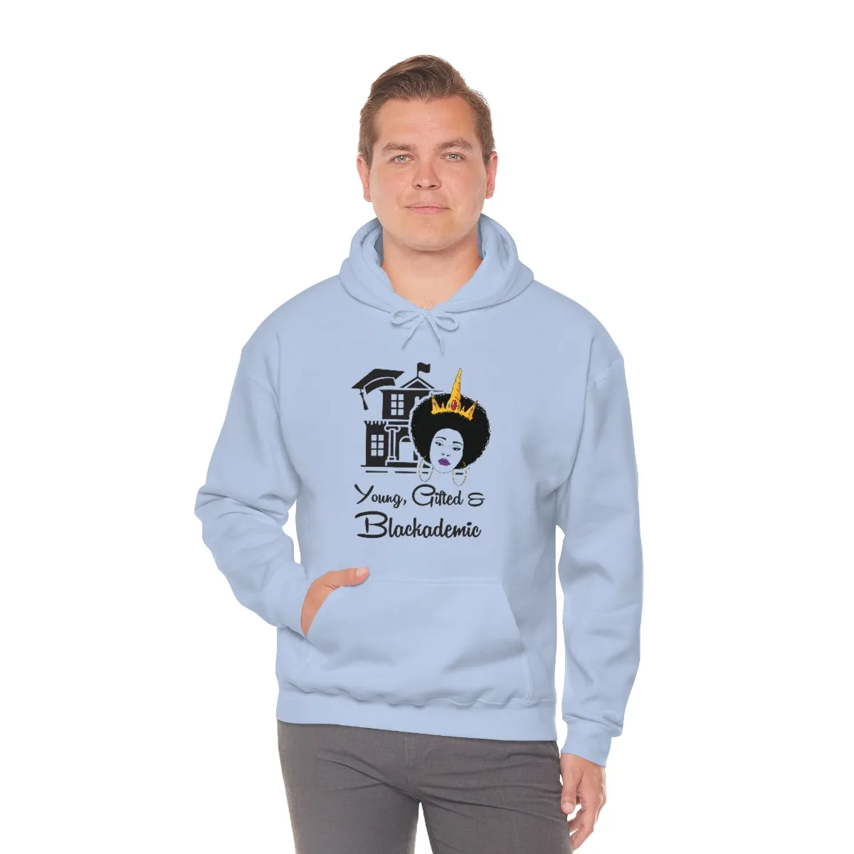 Young, Gifted, and Blackademic Unisex Heavy Blend™ Hooded Sweatshirt