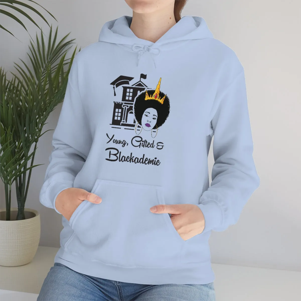 Young, Gifted, and Blackademic Unisex Heavy Blend™ Hooded Sweatshirt