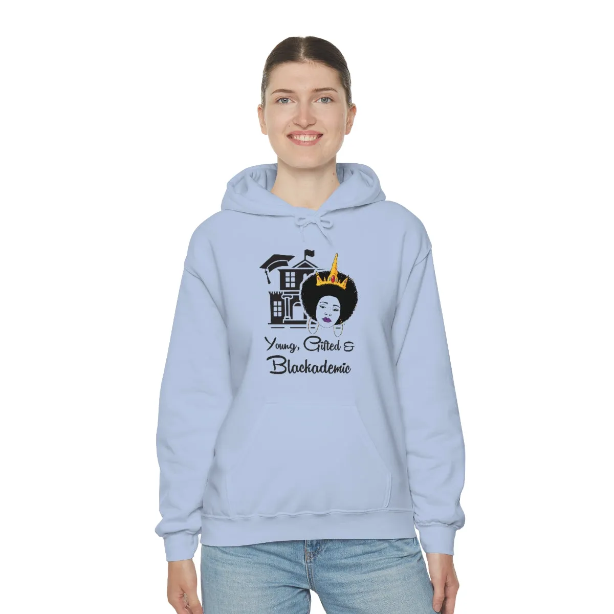 Young, Gifted, and Blackademic Unisex Heavy Blend™ Hooded Sweatshirt