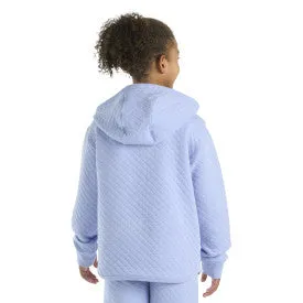 Youth Girls Long-Sleeve Quilted Jersey 1/2 Zip Sweatshirt - Pale Iris